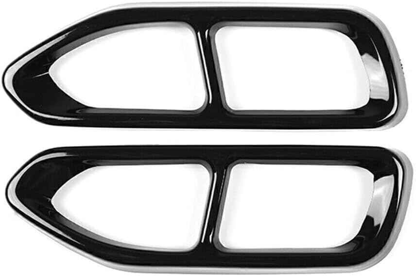 ya 4 8.14 for BMW 7 Series G11 G12 16-18 Black Rear Tail Muffler Exhaust Pipe Output Cover