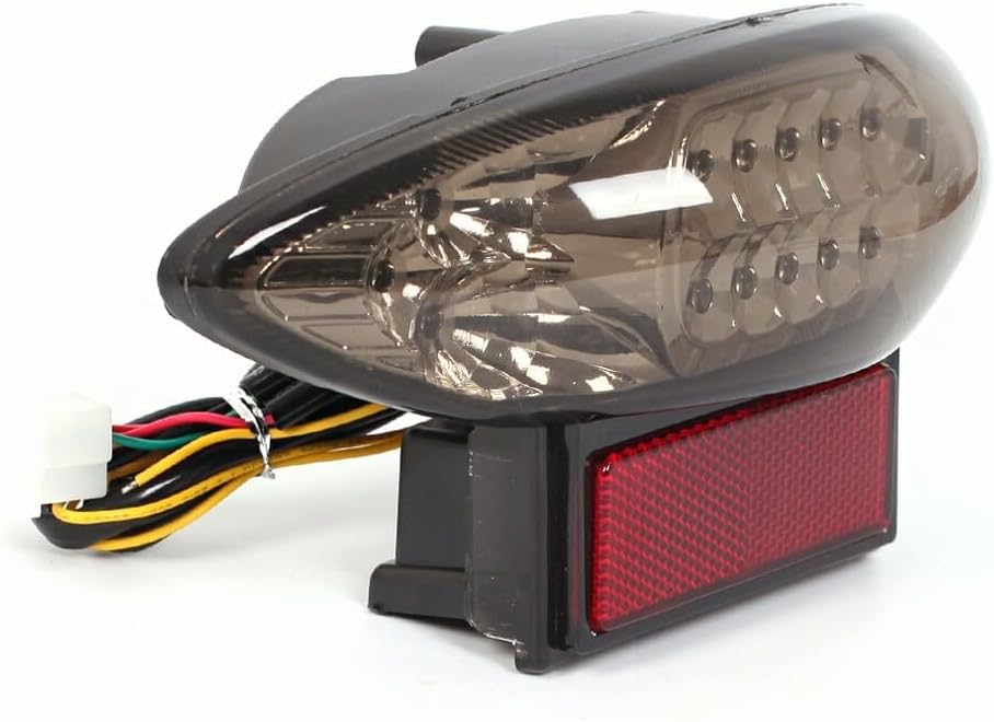 ya 4 8.24 baidi LED Tail Light Brake Turn Signals for Suzuki Hayabusa GSXR1300 1999-2007 Smoke