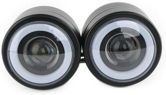 ya 4 8.14 Motorcycle Twin Dual Headlight Double Headlamp For Harley Street Fat Boy Softail