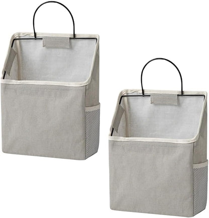 ya 2 8.15 2 Sets Wall Mounted Storage Bag Wall-Mounted Hanging Door Pouch Organizer