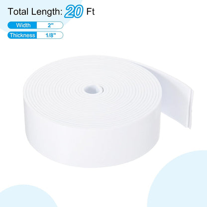 ya 26 10.21 baidi Weather Stripping Door Seal 2 Inch x 1/8 Inch x 20 Ft Self Adhesive White
