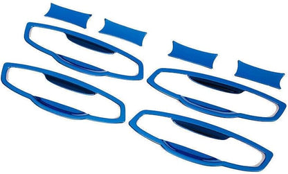 ya 5 8.10 for Volkswagen Atlas 18-23 Blue Look Steel Exterior Outside Door Bowl Cover Trim