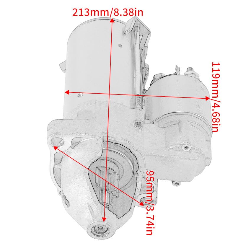 ya 23 10.7 baidi Starter Motor for BMW R1200S 2004-2007 R1200R 2005-2012 12417682099 12317691956