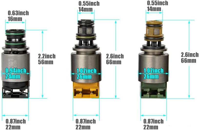 ya 10 9.16 baidi 7-piece set for BMW X3 X5 for Audi A4 A6 6HP26 6HP19 6HP32 transmission solenoid valve kit
