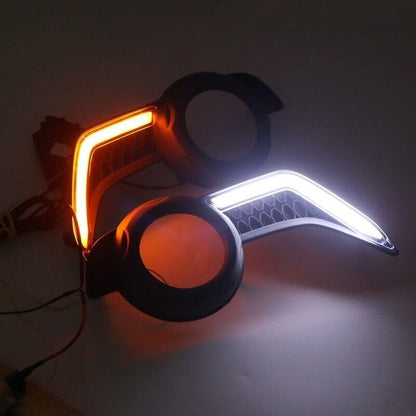 ya 13 9.15 baidi for Toyota 4Runner 2014-2024 LED DRL Daytime Running Light Fog Light 1 Set