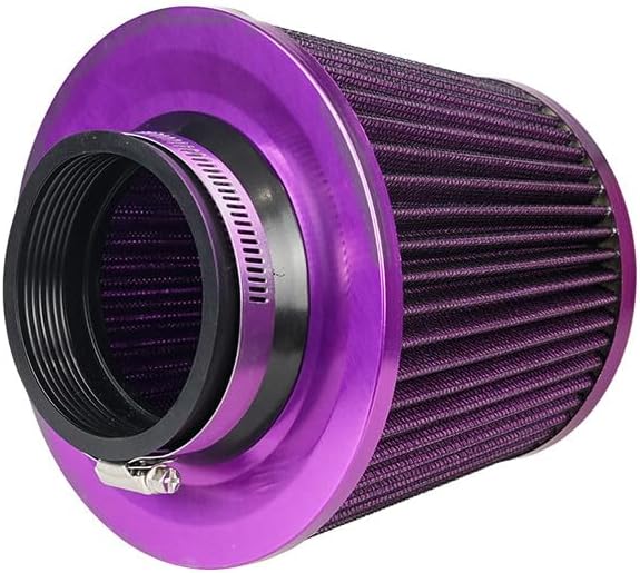 ya 23 10.7 baidi 1Pc 3 76mm Inlet Cold Air Intake Cone Replacement Quality Dry Air Filter Purple