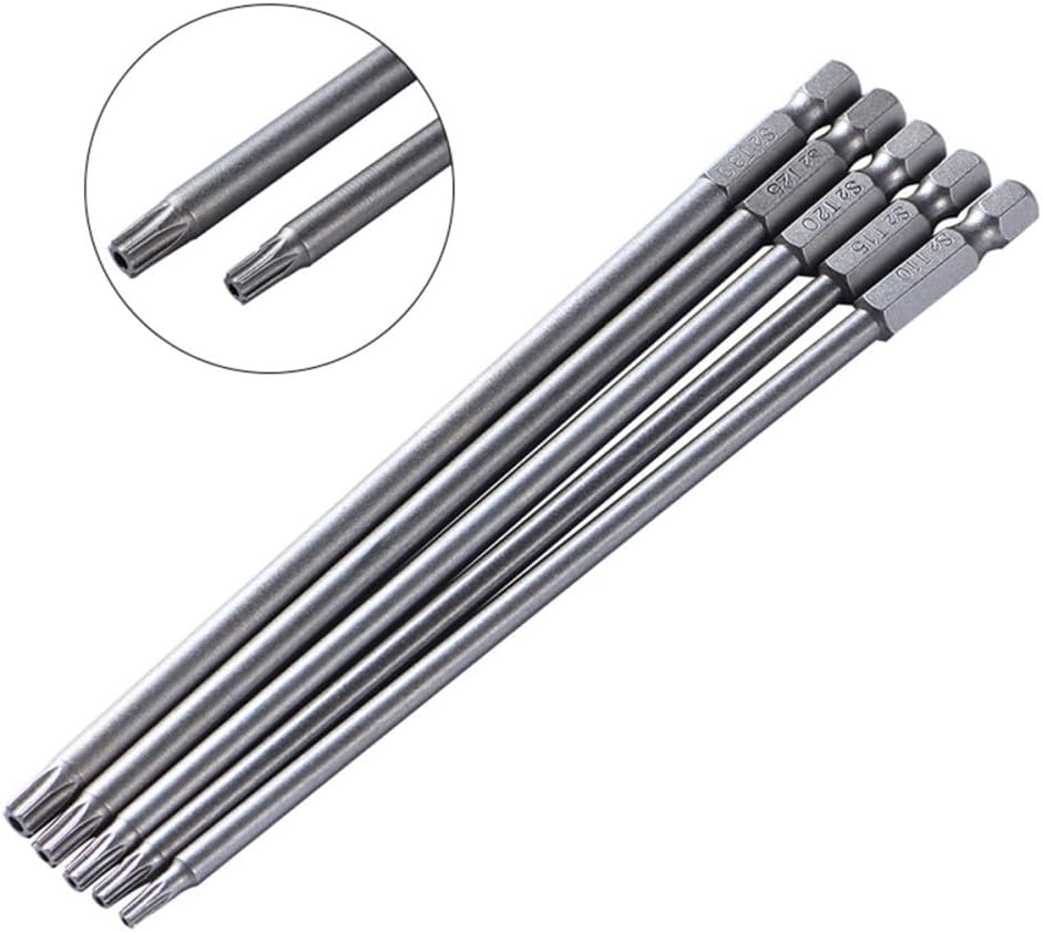 ya 26 10.21 baidi 5 Pcs Tool Wrench Drill Bit Set Special-shaped Screwdrivers Star Bits