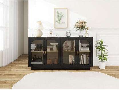 ya 28 10.13 baidi Black Storage Cabinet Acrylic for Living Room, Dining Room, Study