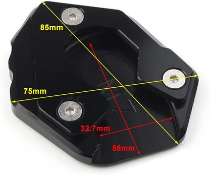 ya 5 8.24 baidi for Yamaha MT-07 FZ-07 Motorcycke Kickstand Side Stand Extension Plate Pad