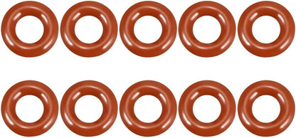 ya 4 8.8.2 Silicone O-Ring 9mmx4.2mmx2.4mm VMQ Seal Rings Sealing Gasket Red 10Pc
