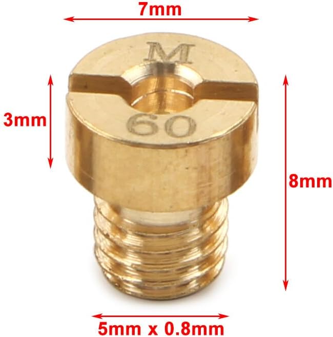 ya 2 8.15 45-72 M5 Main jet For Dellorto Carburetor SHA SHB UA UB PHBG VHB-CS VHBT-CS