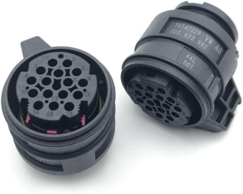 ya 10 9.16 baidi 3D0973993 16-Pin Socket Connector Plug for VW for Audi for SEAT for Skoda