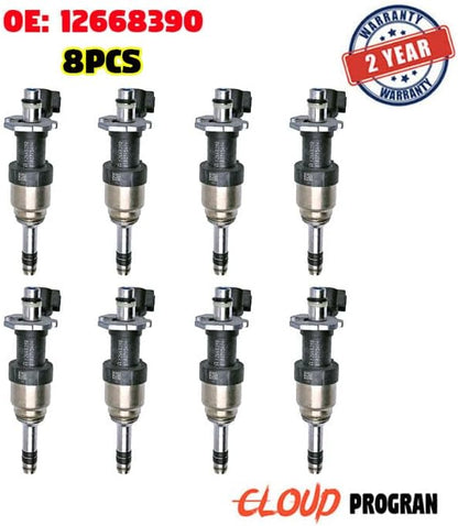 ya 12 10.8 baidi Set of 8 Fuel Injector Nozzle 12668390 Fits for Chevrolet for GMC 2014-2016