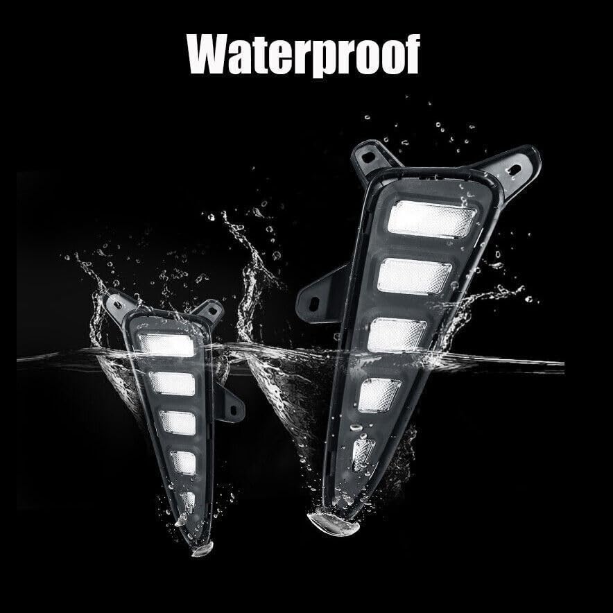 ya 2 8.15 Suitable for Toyota C-HR CHR 2016-2019 DRL LED daytime running lights, turn signal fog lights