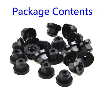 ya 13 9.15 baidi 20pcs Plastic Nut with Ring for for BMW E36 E39 E46 E60 E61 E65 E90 E91 X3 New