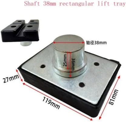 ya 5 8.24 baidi 1x Car Lift Rectangular Rubber Tray Heightening Feet Pads Shaft diameter 35/38mm