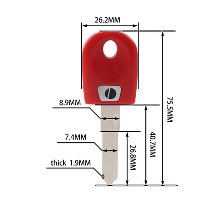 ya 6 8.24 baidi Replacement Uncut Blank Key for Ducati 939 797 821 1198 Monster 1200 Hypermotard