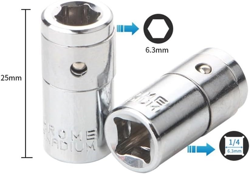 ya 14 9.20 baidi Socket Converter Power Tool Accessories 1/4 2pcs Adapter Screwdriver Bit-1