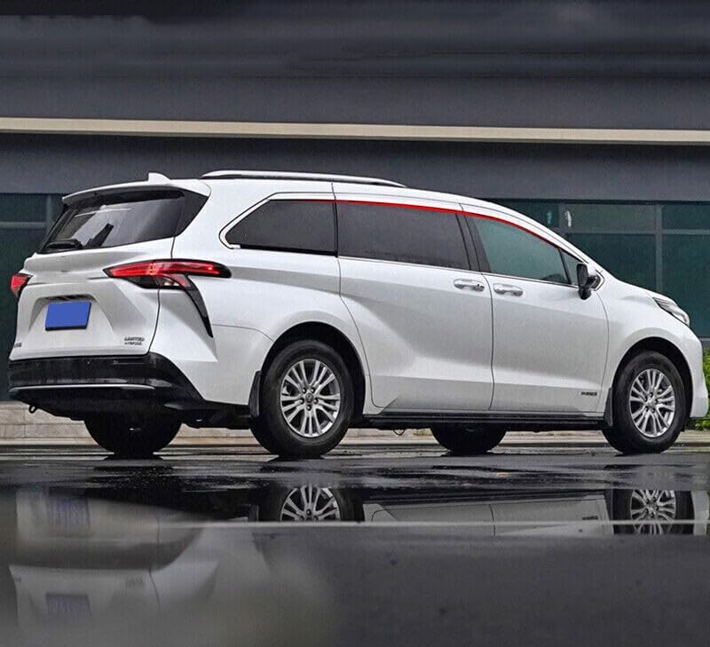 ya 4 8.8.2 for Toyota for Sienna 2021-2023 Chrome ABS Window Visor Vent Shade Sun Rain Guard 6X
