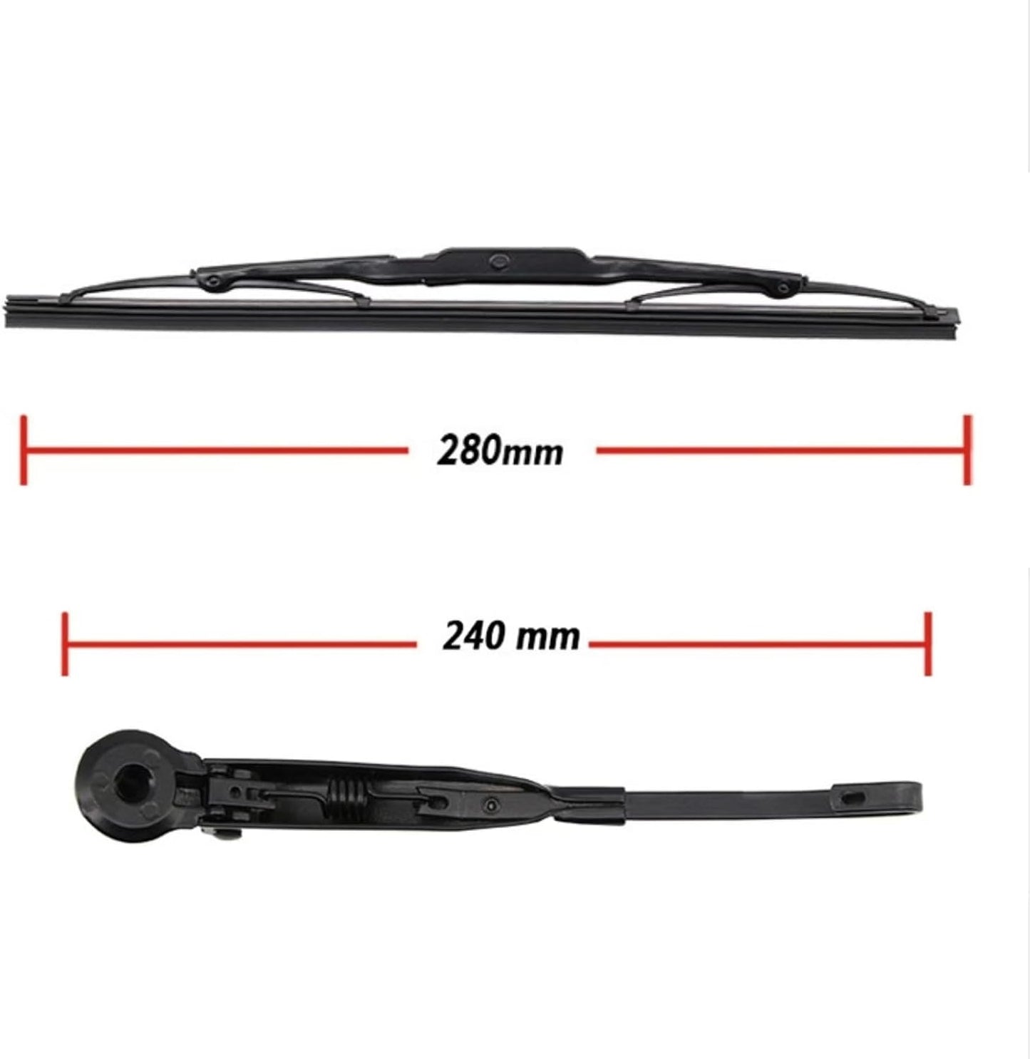 ya 2 8.15 5101911AB Rear Windshield Wiper Blade + Wiper Arm for Dodge Grand Caravan 03-07