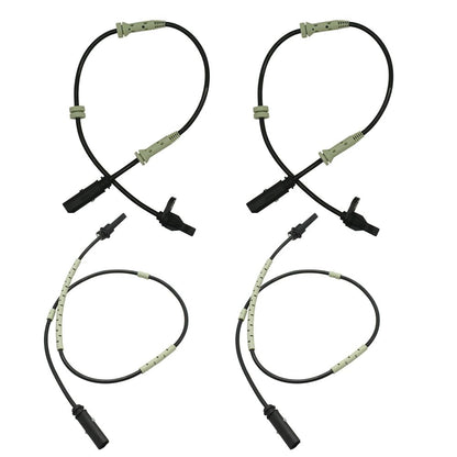 ya 5 8.10 4pcs ABS Wheel Speed Sensor for BMW 2012-2020 Front Rear Left & Right