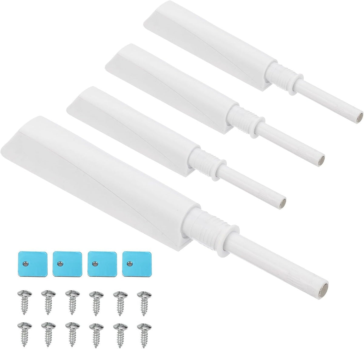ya 26 10.21 baidi 4 Pcs Magnetic Push Latches Push to Open Door Latches Cabinet Hardware White