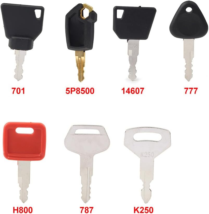 ya 4 8.24 baidi 7 Heavy Equipment Construction Ignition Key Set For Case For Komatsu For JCB