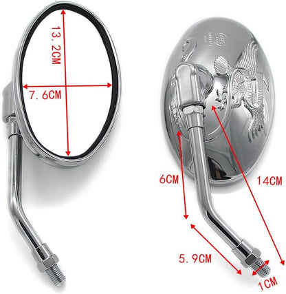 ya 13 9.15 baidi for Kawasaki Motorcycle Rear View Mirror VN900 VN800 VN750 VN250 EN500 EL250 03