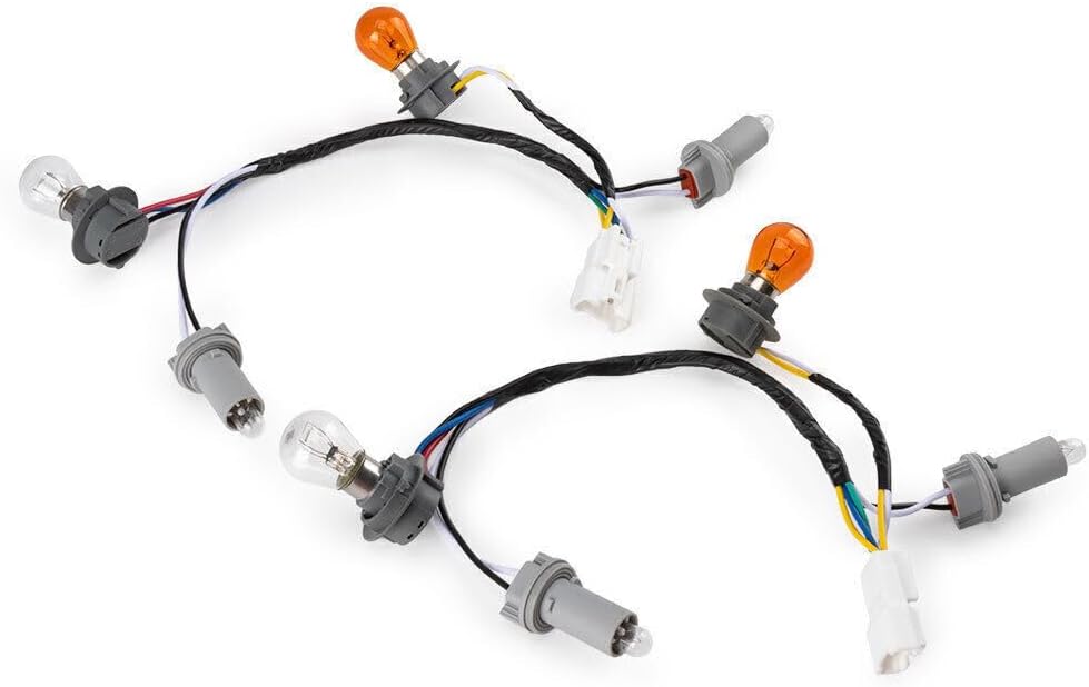 ya 4 8.10 2Pcs Rear Taillight Lamp Socket & Wiring Harness for Hyundai Sonata 2011-2014