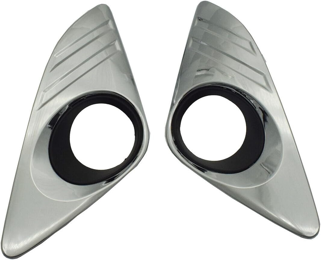 ya 4 8.10 A pair of chrome fog lamp decorative protective covers on both sides suitable for Toyota for Camry 2012-2014