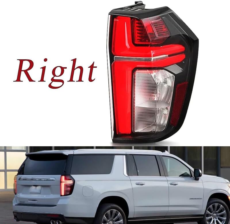 ya 10 9.16 zhengce Right Tail Light Brake Lamp For 2021-22 for Chevrolet Tahoe/Suburban LED Cl