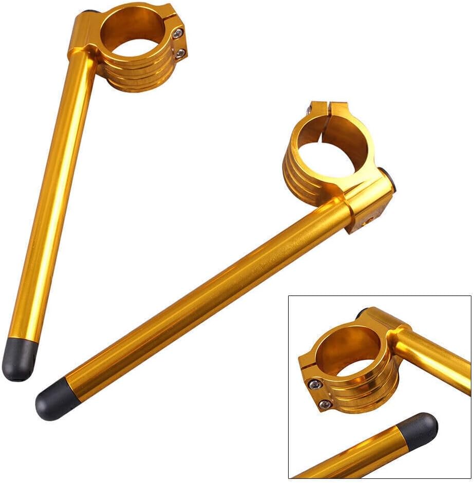ya 4 8.14 50mm Clip On Ons Handle Bar Handlebars Fit for Suzuki GSXR 600/750 1000 TL1000R Gold