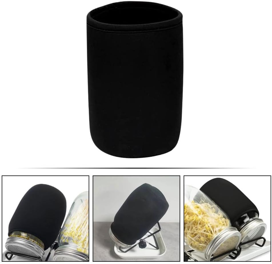 ya 14 9.20 baidi 6PCS Mason Jar Blackout Sleeves Hydroponics Stainless Steel Mason Jar Covers-1