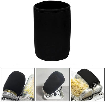 ya 14 9.20 baidi 6PCS Mason Jar Blackout Sleeves Hydroponics Stainless Steel Mason Jar Covers-1