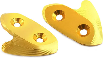 ya 2 8.15 Gold Rearview Mirror Block Off Base Plates Cover for Yamaha YZF-R1 2015 2016-19
