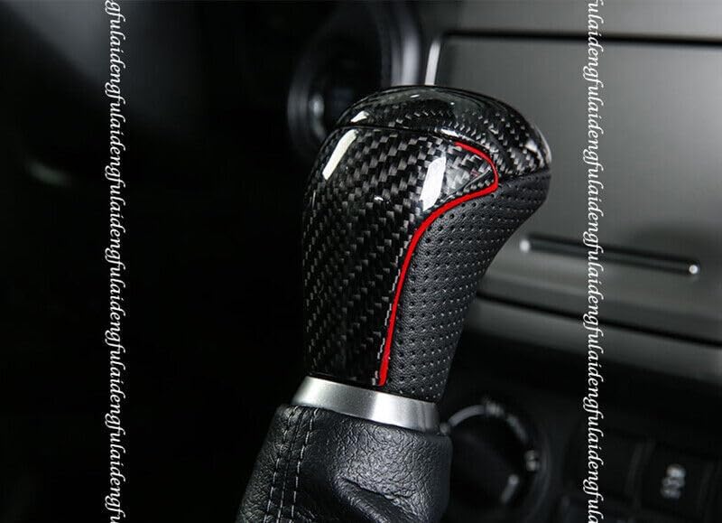 ya 11 9.14 baidifor Toyota Prado 18-21 Rear Carbon Fiber Gear Shift Knob Shifter Lever Handle 1x