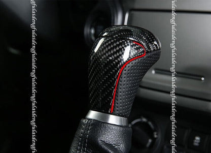 ya 11 9.14 baidifor Toyota Prado 18-21 Rear Carbon Fiber Gear Shift Knob Shifter Lever Handle 1x