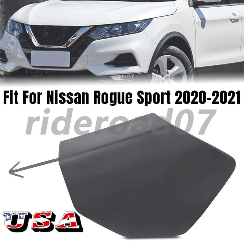 ya 6 8.24 baidi Front Bumper Tow Hook Eye Cover Cap for Nissan Rogue Sport 2020 2021 2022 2023