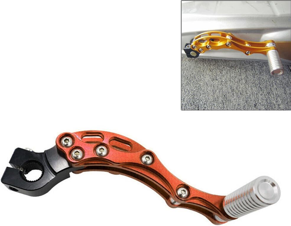 ya 6 8.14 Modified CNC Engine Levers Motorcycle Starter Pedal Shift Lever Parts Orange