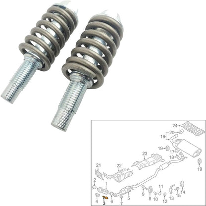 ya 2 8.15 Bolts & Springs Downpipe Midpipe Kit for Galant Eclipse for Outlander Sport Lancer
