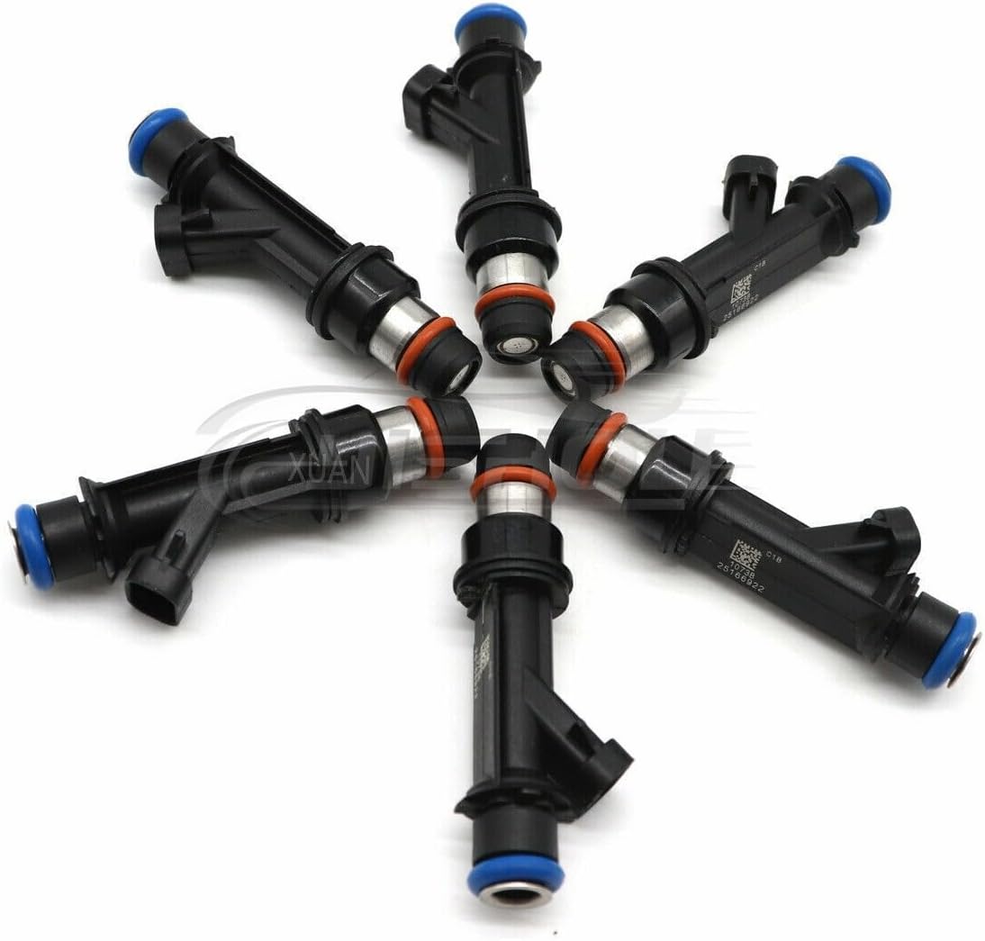 ya 10 9.16 baidi Fuel Injectors 6pcs for Isuzu Rodeo Trooper for Honda for Acura 3.2 3.5 V6 25166922