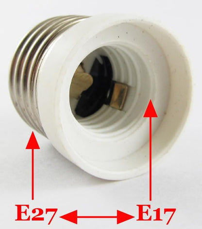 ya 26 10.21 baidi 50pcs E27 Male to E17 Female Socket Base LED Halogen CFL Light Bulb Lamp Adapter