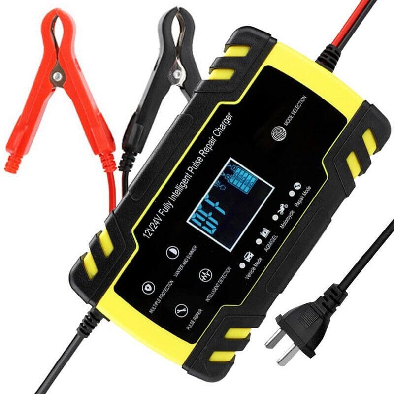 ya 6 8.14 12/24V for Smart Fast Charging Tool Car Full Automatic Battery for Charger Lead Acid LCD