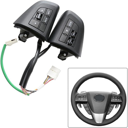 ya 5 8.10 2x Multi-Function Steering Wheel Switch Control Buttons for Mazda 3 5 CX-5 CX-7