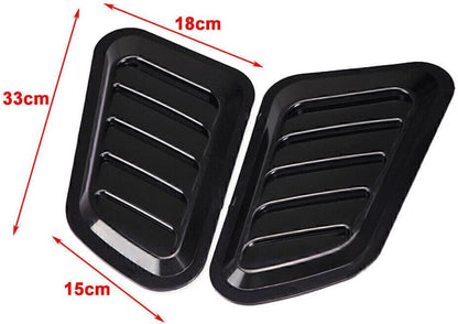 ya 4 8.24 baidi Air Flow Intake Hood Scoop Vent Bonnet Cover Universal Auto Decorative Silver