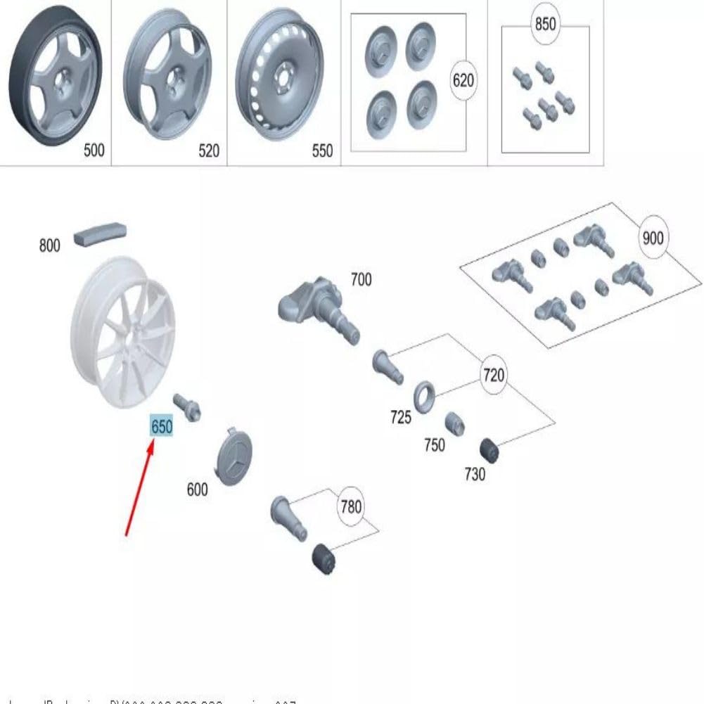 ya 10 9.16 baidi 0009904418 Wheel Lug Bolt for Mercedes-Benz GLE 2024