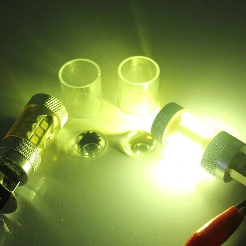 ya 4 8.8 Driving Vehicle Parts Light Kit Fog Pair 16 Led H3 Car Yellow Bulb 80w 