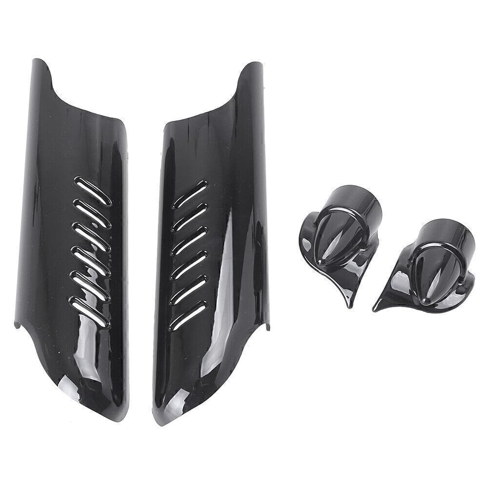 ya 6 8.14 Fork Lower Leg Deflector Shield Cover Fit Touring Road King Classic FLHRC Black