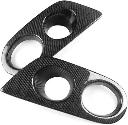 ya 10 9.16 zhengce Carbon Fiber Front Fog Light F for Rame Cover for BMW E46 M3 2 Door 2001-20