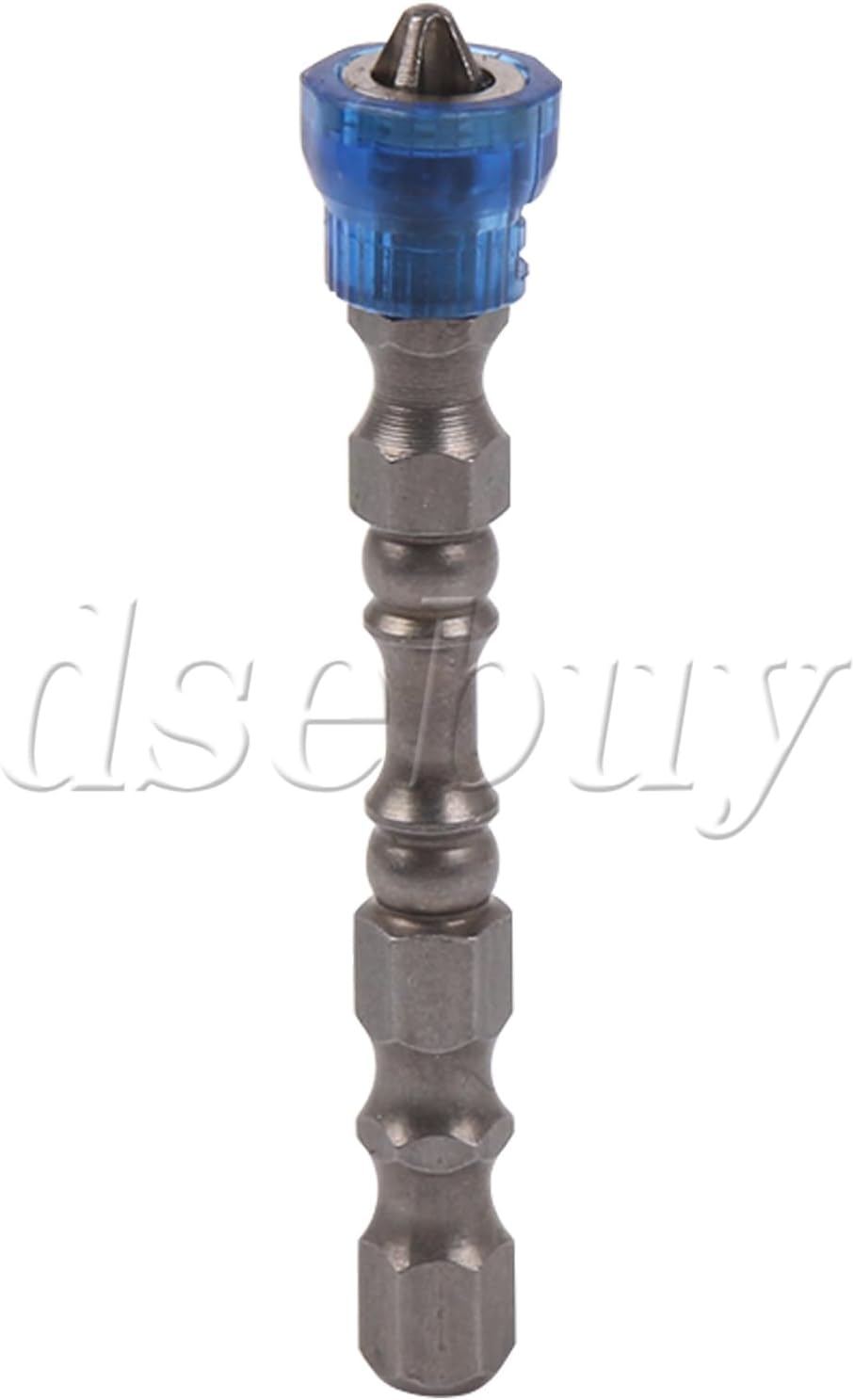 ya 26 10.21 baidi Magnetic Collar Design Chrome Steel Screwdriver Bit 1/4 Inch Hex Shank Blue